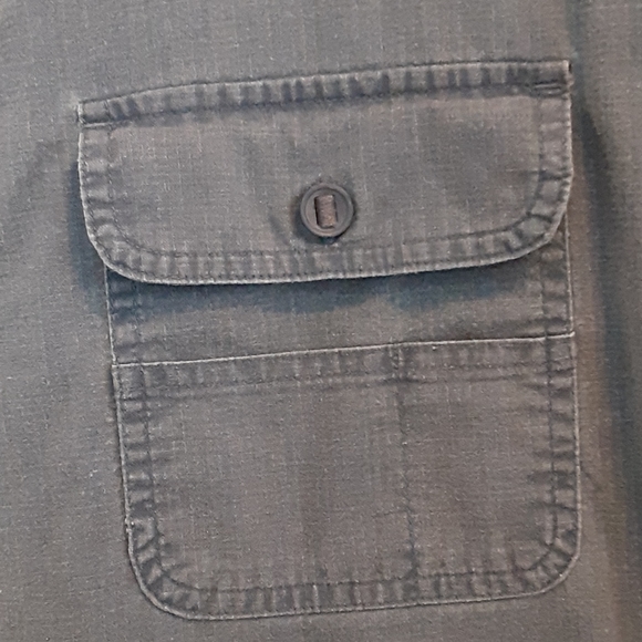 FADED GLORY Short Sleeve Button Down Shirt, XL - Picture 3 of 7